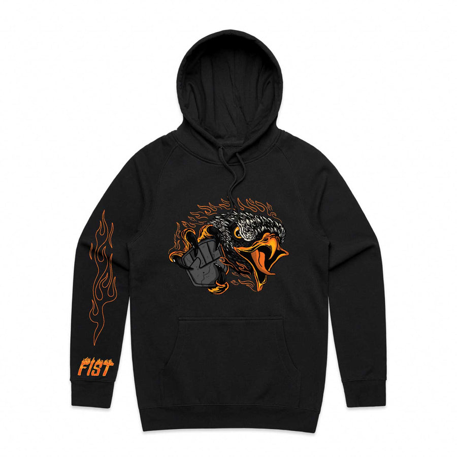 SCREAMING EAGLE HOODIE - BLACK