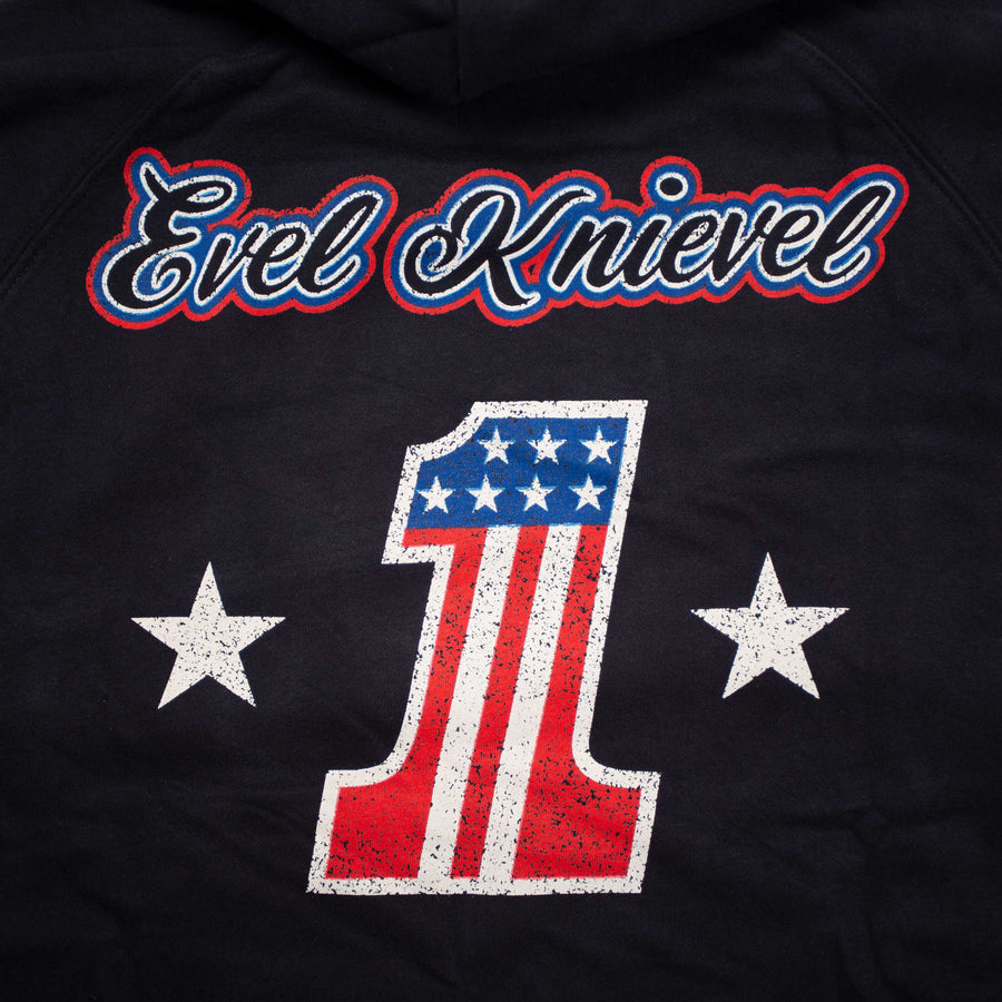 FIST Handwear Evel Knievel Pullover Hoodie black logo back