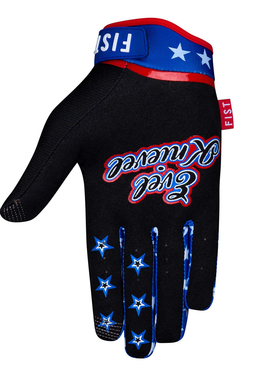 FIST Handwear Evel Knievel black gloves mx moto bmx mountain bike back
