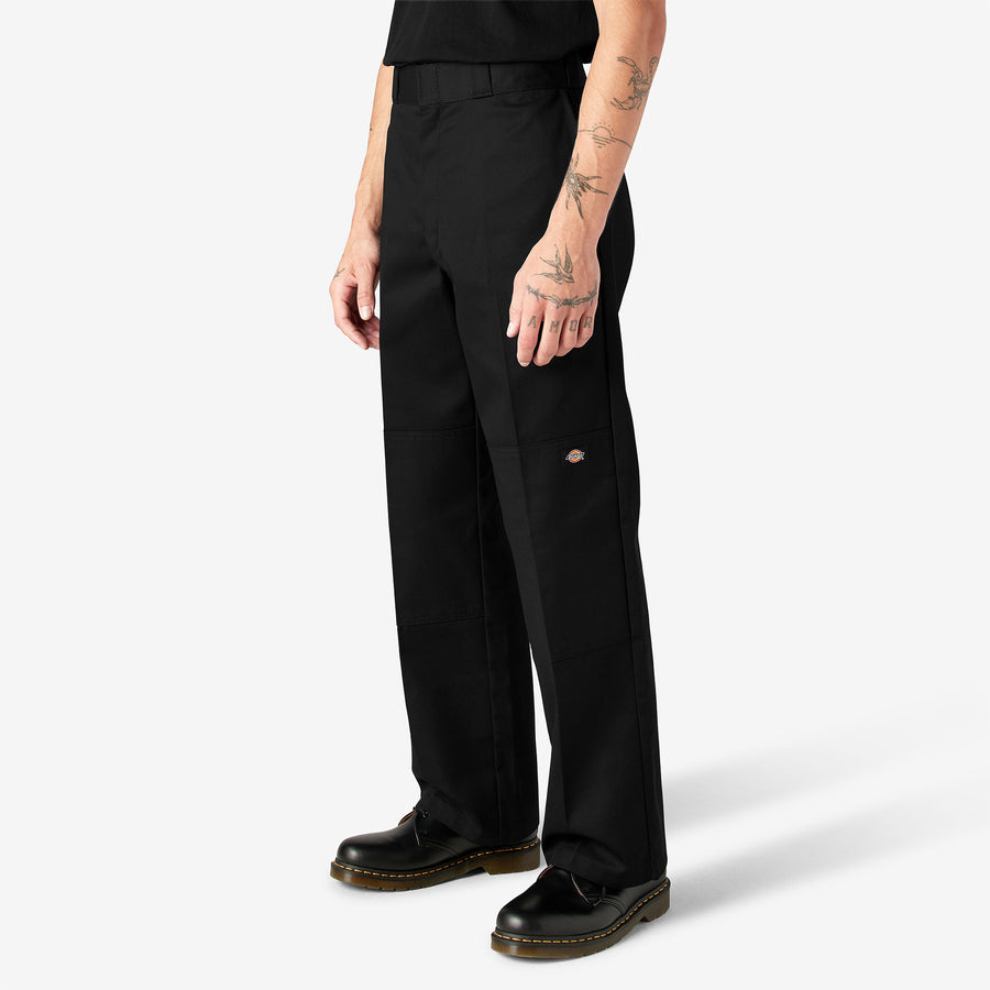 Twill Double Knee Work Pant 32L - Black