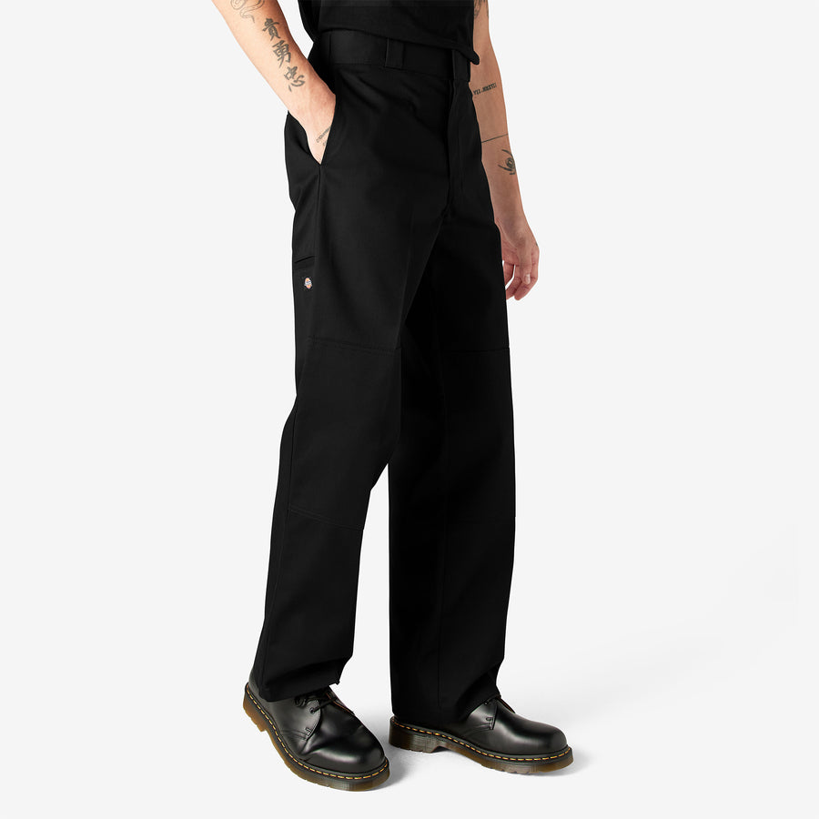 Twill Double Knee Work Pant 32L - Black