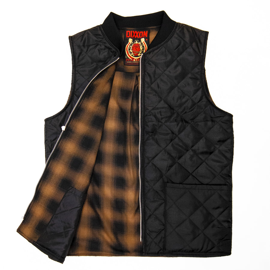 Reclaimed Freezer Moto Vest - Chachi 10 YR/Black - Small