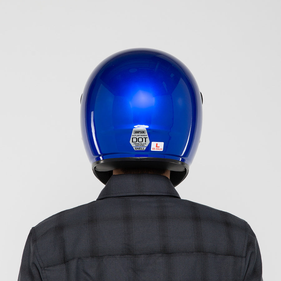 Simpson Outlaw Bandit Helmet Gen 2 - Rayleigh Blue