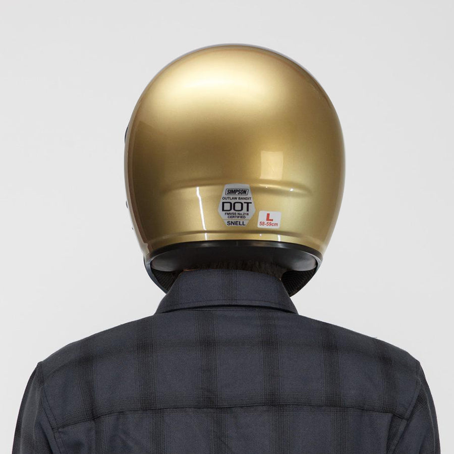 Simpson Outlaw Bandit Helmet Gen 2 - 24K Gold