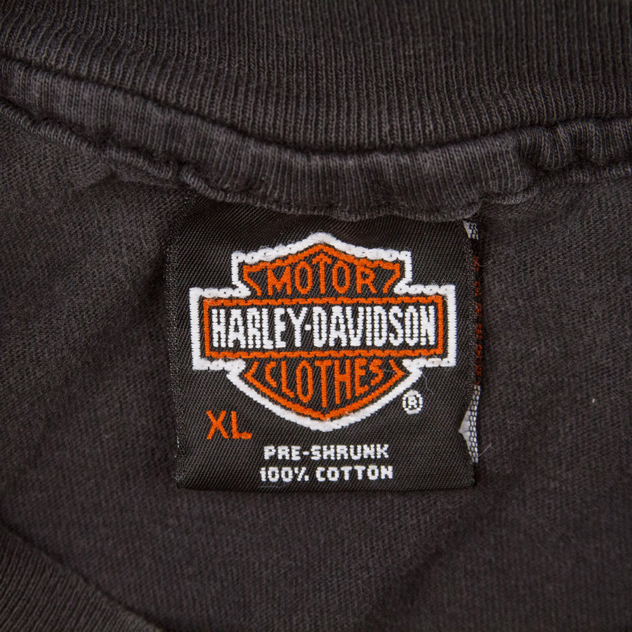 Harley Davidson Vintage T-Shirt - Alvins Harley Edinburgh - Black