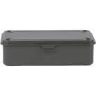 Toyo Steel T-190 Moss Green. Compact steel box with a matte moss green finish, designed for durability and stackability. Ideal for organizing small items. 0.4kg.