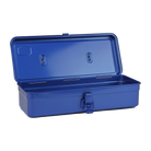 Toyo Steel T-320 Blue. Open view showing the interior of the matte blue toolbox, designed for efficient organization and easy access. 1.0kg.